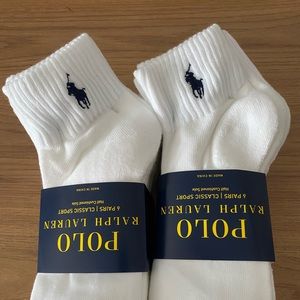 12 pack polo crew socks white